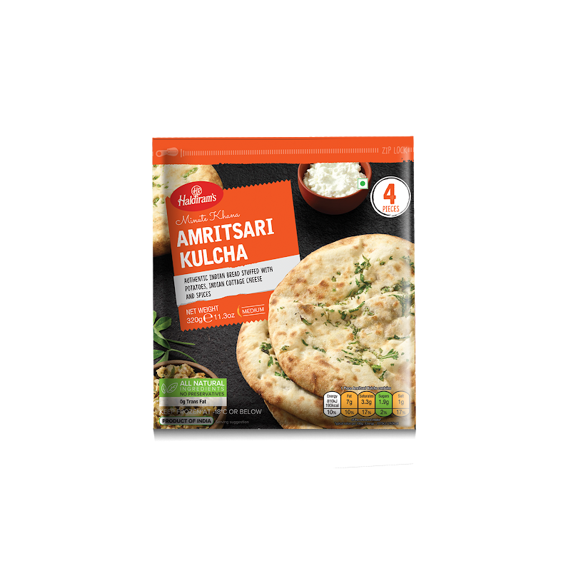 (Frozen) Haldirams Amritsari Kulcha 4 Pcs